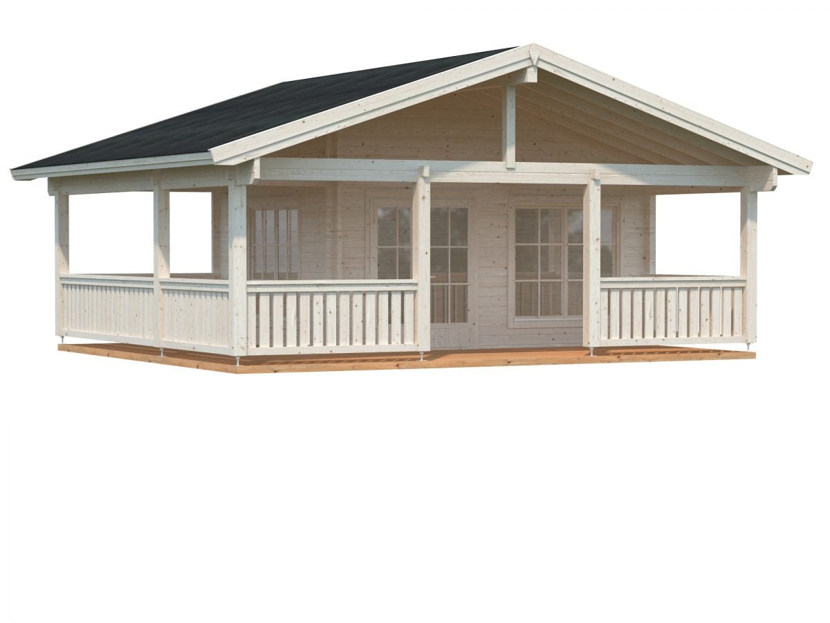 Agneta (18.8 sqm + 28.8 sqm) summer house with large veranda