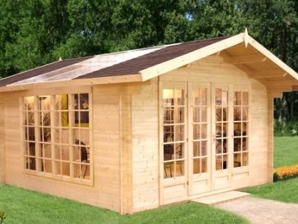 Irene (13.9 sqm) summer house with translucent roof panels