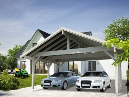 Robert (20.6 sqm) traditional timber carport (two cars)