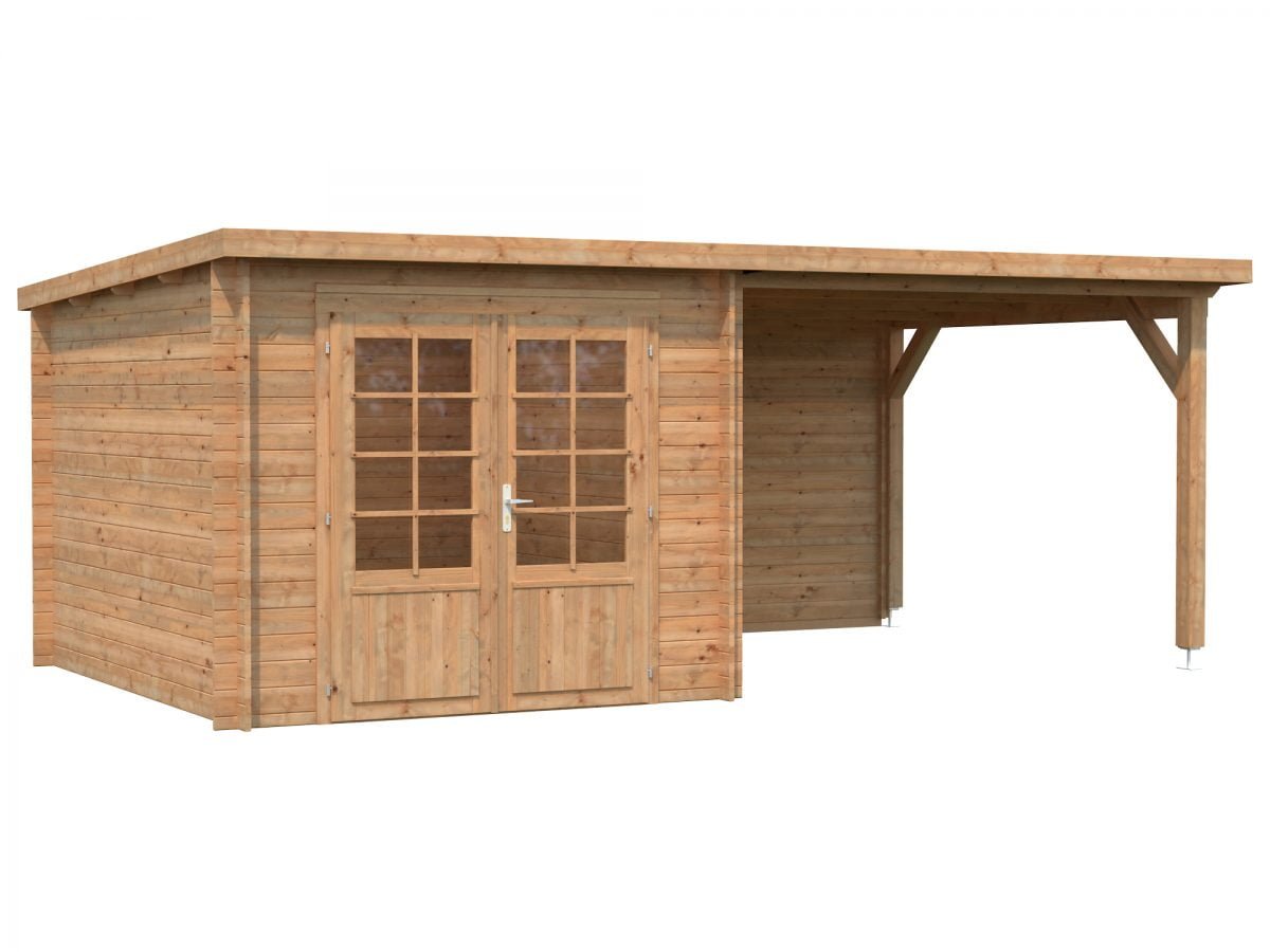 Ella (6.9 sqm + 8.2 sqm) pent summer house with roof extension