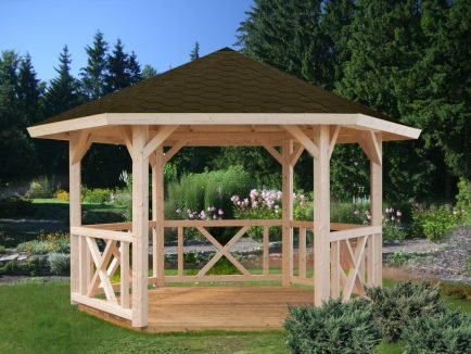 Betty (9.9 sqm) hexagonal garden gazebo