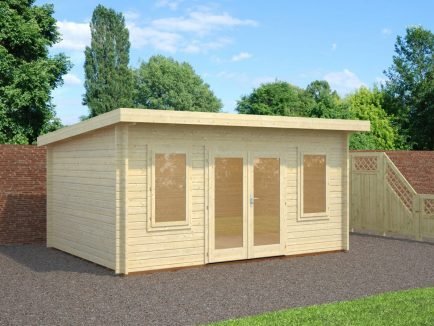 Lisa (14.2 sqm) modern pent garden office