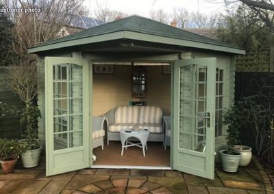 Melanie (6.8 sqm) compact corner summer house