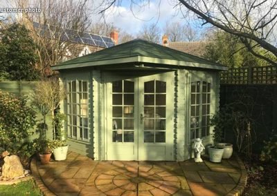 Melanie (6.8 sqm) compact corner summer house