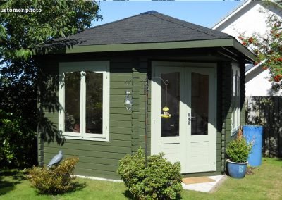 Melanie (9.6 sqm) large heavy duty corner summer house